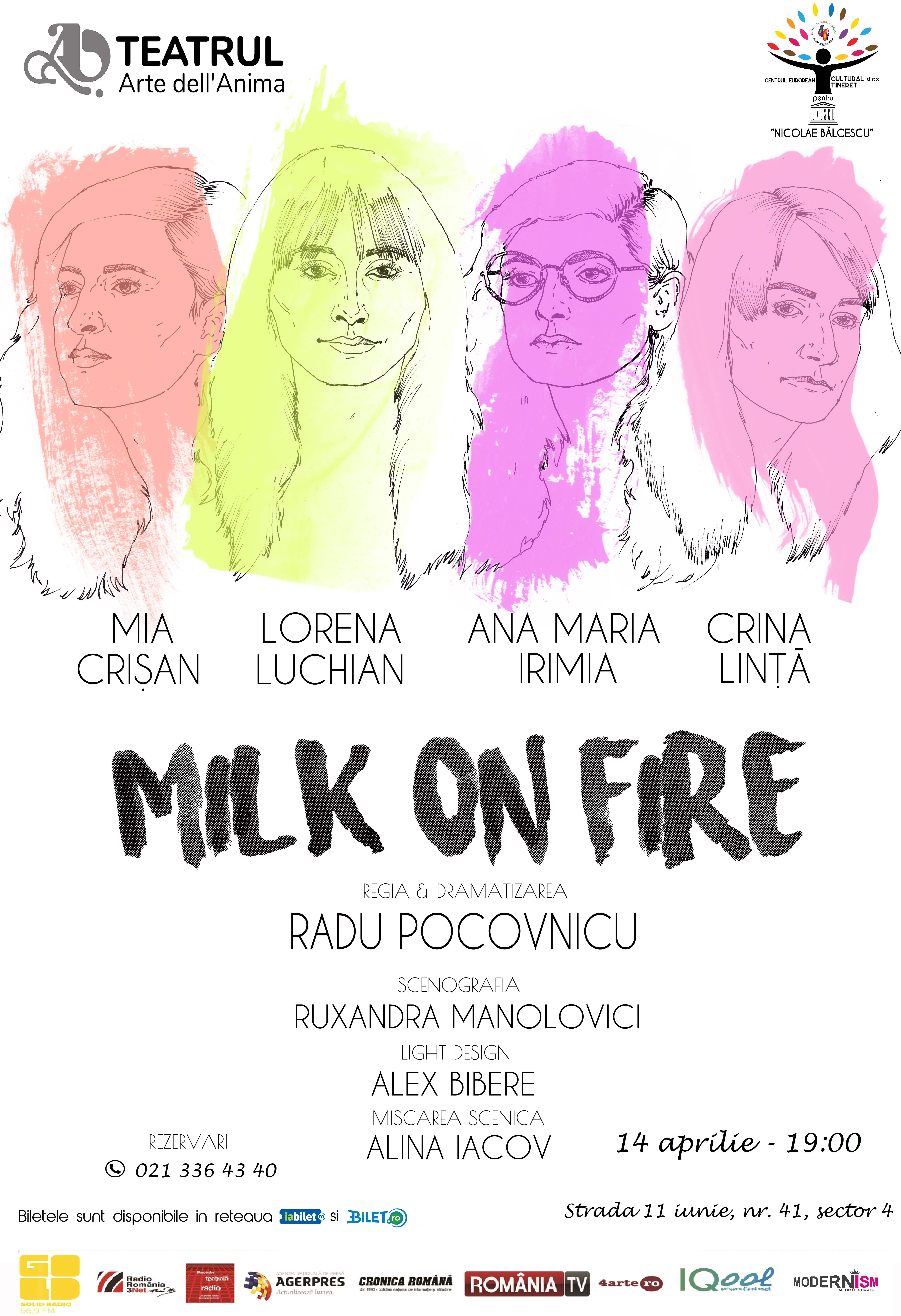 Milk on fire_afis final siglă nouă – CCNB 14 aprilie-min