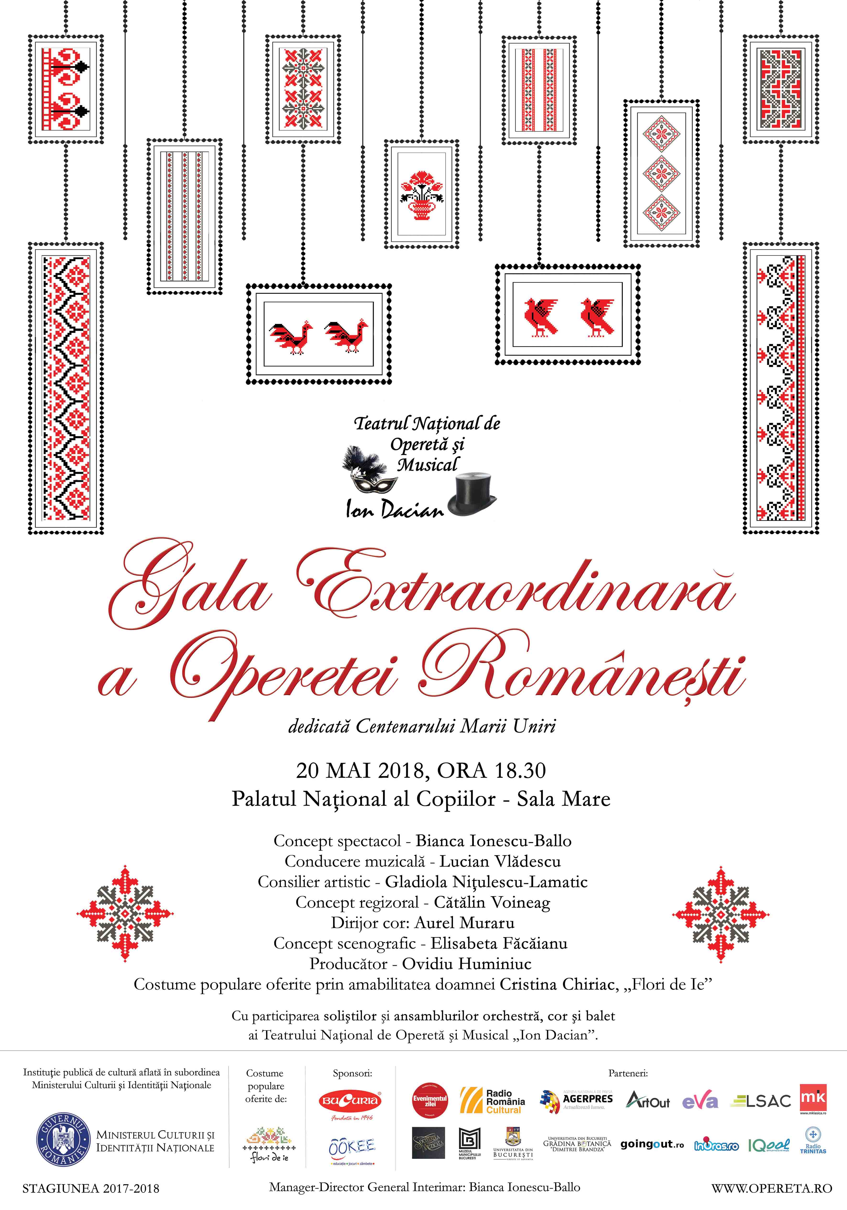 „Gala Extraordinară a Operetei Românești