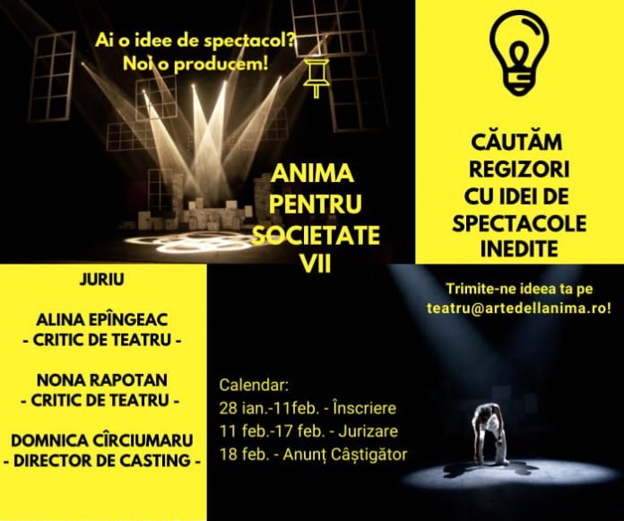 Teatrul Arte dell’Anima_concurs afiș