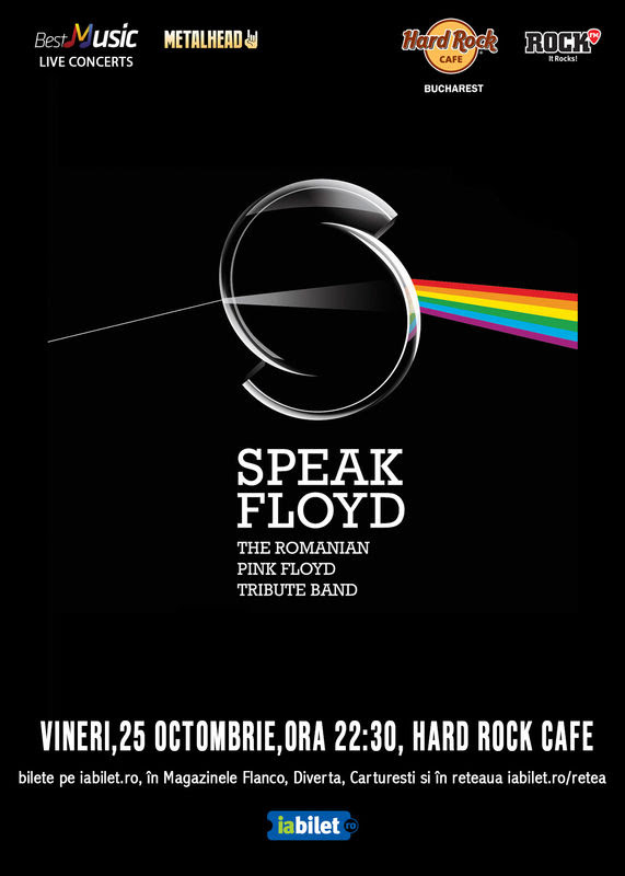 Tribut Pink Floyd cu Speak Floyd la Hard Rock Cafe pe 25 octombrie