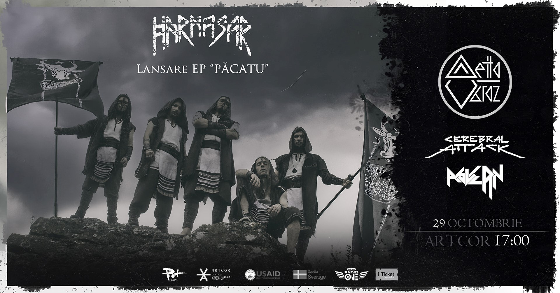Unul dintre cele mai reprezentative nume din scena metal din Republica Moldova, HARMASAR, își lansează cel mai recent material discografic într-un concert inedit în Chișinău la Artcor Center.