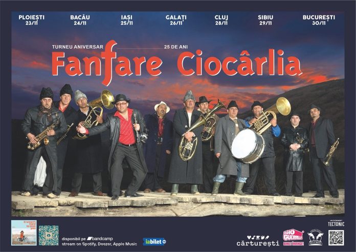 Fanfare Ciocarlia sarbatoreste 25 de ani cu un turneu national de lansare a noului album