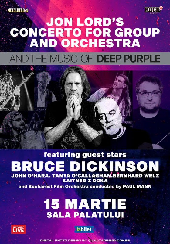 Bruce Dickinson - The Music of Jon Lord si a Deep Purple la Sala Palatului