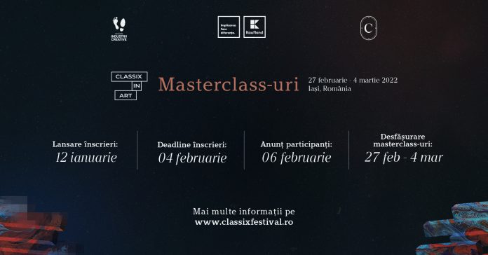 Classix Festival lanseaza programul de masterclass-uri Classix in Art 2023