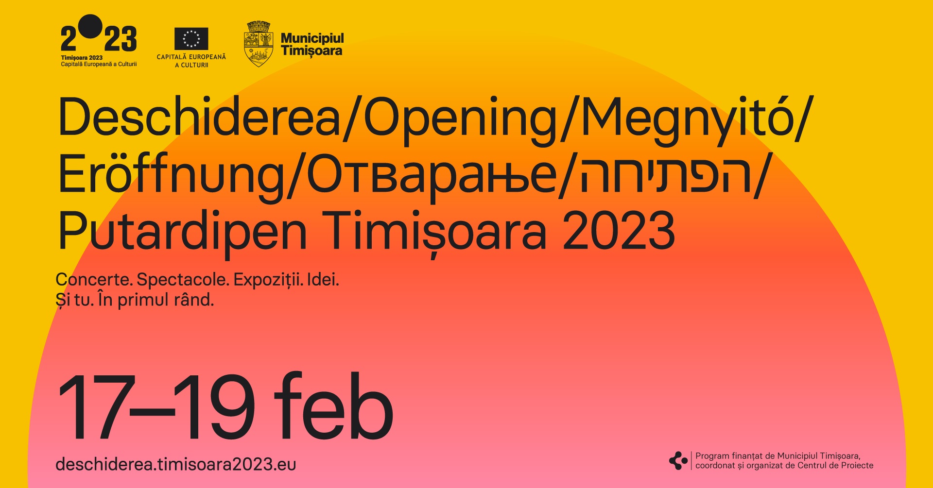 Cu mic, cu mare, Deschidem Timișoara 2023 – Capitală Europeană a Culturii