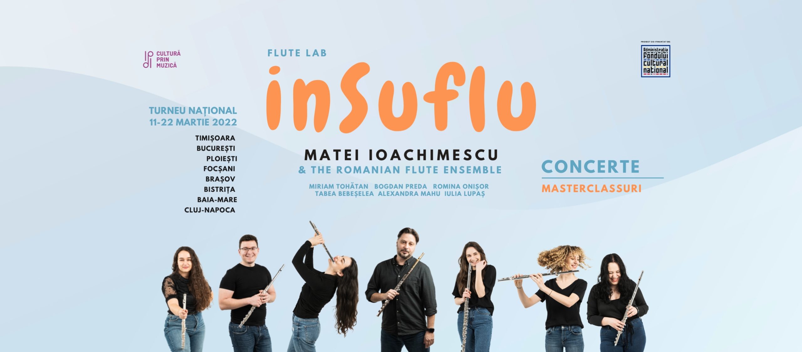 Matei Ioachimescu și The Romanian Flute Ensemble în turneu național cu seria de concerte “inSuflu”