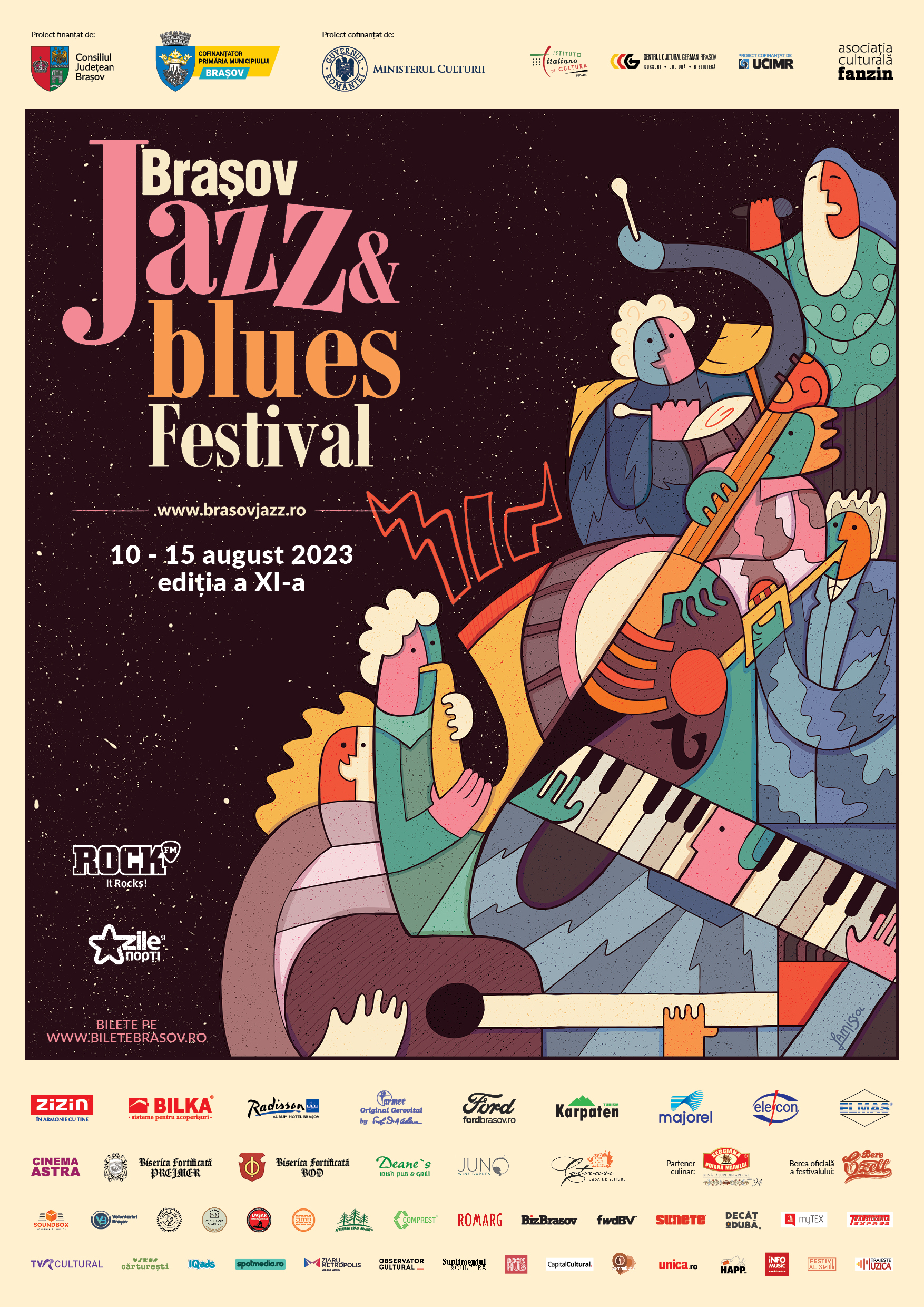 6 zile, 54 de evenimente, 5 scene și peste 100 de artiști din 9 țări la ediția din acest an Brașov Jazz & Blues Festival